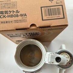 象印 電気ケトル 0.8L ホワイト CK-HB08-WA USEDの画像