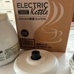 象印 電気ケトル 0.8L ホワイト CK-HB08-WA USEDの画像