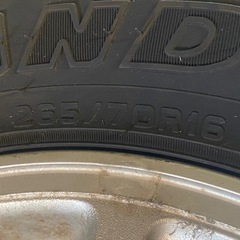 & タイヤホイール 4本セット 265/70R16 16インチ　 6穴　2020年製の画像