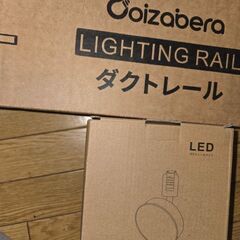 未使用　ダクトレールとスポットライト二個の画像