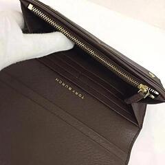 【新品/保管品】 TORY BURCH / トリーバーチ ☆本革長財布 ブラウンの画像