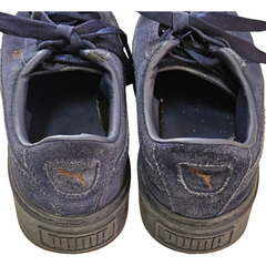 PUMA スエード ネイビー プラットフォーム 22cmの画像