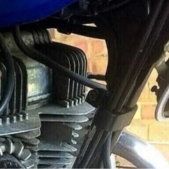 CB250T CB250N CB400T CB400N ワイヤー クランプ ホルダー 中古 リプロ ホーク クラッチ タコメーター ケーブル　バブの画像