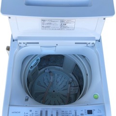 日立 全自動洗濯機 ビートウォッシュ 洗濯容量7kg 本体幅53cm 洗剤セレクト 大流量ナイアガラビート洗浄 BW-V70F W ホワイト 2021年製 取扱説明書付き
の画像