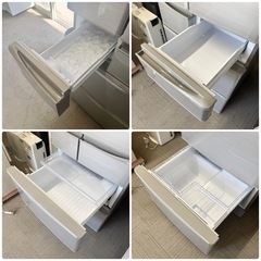 【超美品‼️】シャープ 2018年製 455Lノンフロン冷凍冷蔵庫 自動製氷 プラズマクラスター シルバー♪の画像