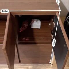 大川家具　木製たな棚　の画像