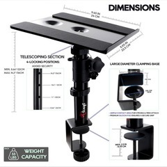 スピーカースタンド　Tlingt TSP106 スタンド　コンパクト　２個入り　　の画像