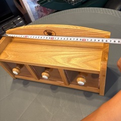 【未使用】木製　調味料入れの画像