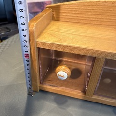 【未使用】木製　調味料入れの画像