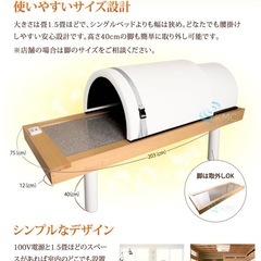 【美品】岩盤浴ベッド & ドームサウナセットの画像