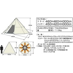 ワンポールテント
の画像