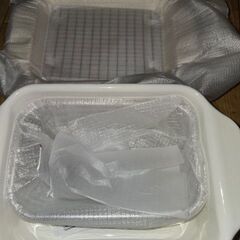 未使用　ホーロー 天ぷら鍋 角型 温度計付き バット スノコ付きの画像