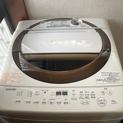 TTOSHIBA ZABOON 洗濯機 6kgの画像