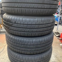 185/60r15 ダンロップ31週22年製とアルミホイール4本セットの画像