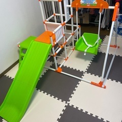 おりたたみ ロングスロープキッズパークSP すべり台 ジャングルジムの画像