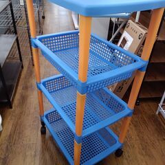 ★リユースのサカイ水戸店★収納ラックブルーH88×D46.5×W32クリーニング済みMT5830の画像