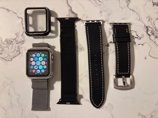 Apple Watch Series 3 38mm バンド、カバー付