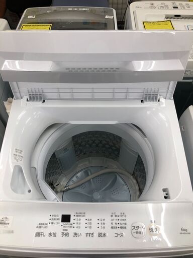 【ジャングルジャングル石津店】東芝 TOSHIBA 洗濯機 AW-6GA2 2023年製 Wダブルシャワー洗浄 洗濯容量：6kg 新生