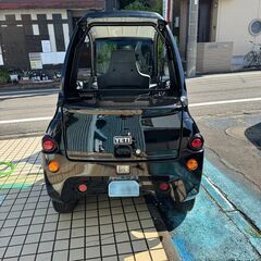 トヨタ EV COMS ブラック　ミニバイク青ナンバーの画像