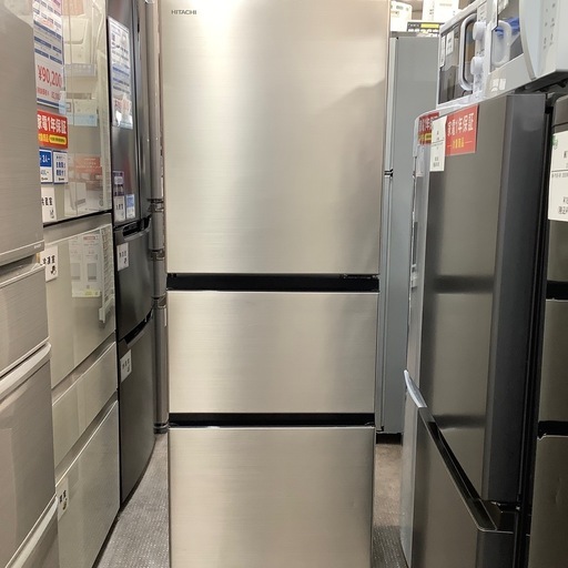 【安心！1年間の保証付き！】HITACHI 3ドア冷蔵庫入荷しました！