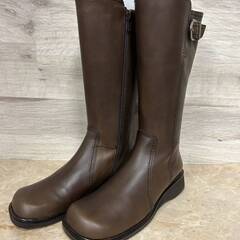 【未使用】ING Power d amor スタイリッシュ ロングブーツ 22cm ブラウンの画像