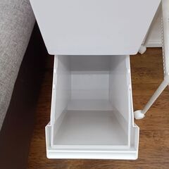 ★リユースのサカイ水戸店★ゴミ箱ホワイトH87×D41×W27クリーニング済みMT5833の画像