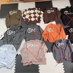 ⑤冬物 各200円～500円！トップス ニット・セーター 13着 レディース の画像