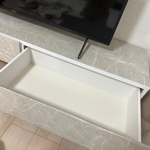 大理石柄テレビボード