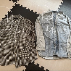 ⑬各春秋物 100円に値下げ中。シャツ 羽織り レディースの画像