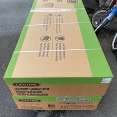 新品未開封 コストコ LIFETIME (ライフタイム) 屋外用大型物置/収納シェッドの画像