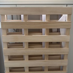 タンスのゲン ベッド シングル すのこ 折りたたみ 四つ折り 頑丈 天然桐の画像