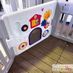 日本育児 ベビーサークル ミュージカルキッズランド DX 現状品の画像