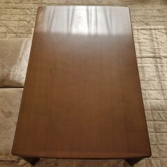 【良品】こたつ＋こたつ敷きマット＋こたつ掛け布団＋ニトリ製クッション付きの画像