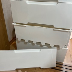 棚　キャビネット　5段　タンス　収納　ホワイトの画像