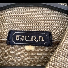 R.C.R.D. ブラウン ダイヤモンドパターン ニットの画像