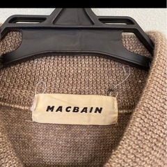 MACBAIN ブラウン ストライプ ニットの画像