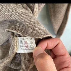 MACBAIN ブラウン ストライプ ニットの画像