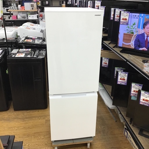 #K-22【ご来店頂ける方限定】SHARPの2ドア冷凍冷蔵庫です