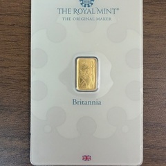 【英国王室造幣局製】Royal Mint 1g ゴールドバー 純...