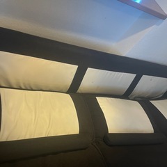 ソファー　ブラウン　三人掛けの画像