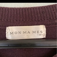 MON MA MES アシンメトリックニット Mの画像