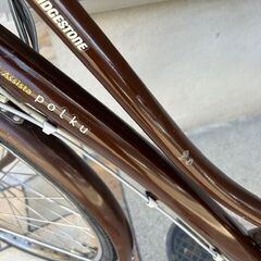 🌈バッテリーほぼ新品！8.9Ah  ブリヂストン　ポルク　新基準　電動自転車　電動アシスト自転車　26インチ　10173の画像