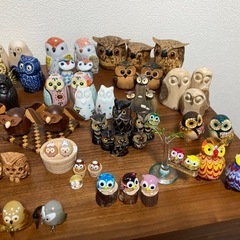 フクロウ置物　まとめ売りの画像