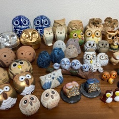 フクロウ置物　まとめ売りの画像
