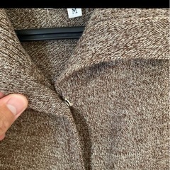 Montafon ブラウン ニットベスト Mの画像