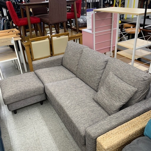 【カウチソファー】【3人掛け】