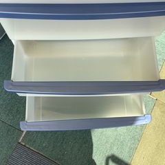 【リサイクルサービス八光】幅550㎝　収納ラック　4段　ホワイト　ブルーの画像
