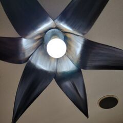 バリ島　吊り下げココナッツランプ　天井照明　最大幅約95㎝X95㎝　即使用可能の画像