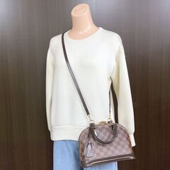 NR32　ok07084tm【LOUIS VUITTON】アルマBB　ダミエエベヌ N40606の画像
