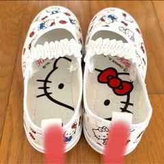 サンリオ ハローキティ 上履き キャンバスシューズ 16センチの画像